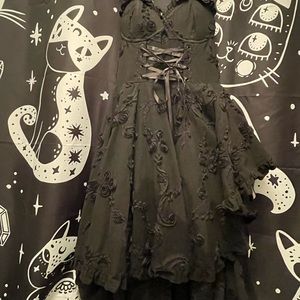 Lip Service Devil Dolls II Save The Last Dance For Me Black Halter Dress